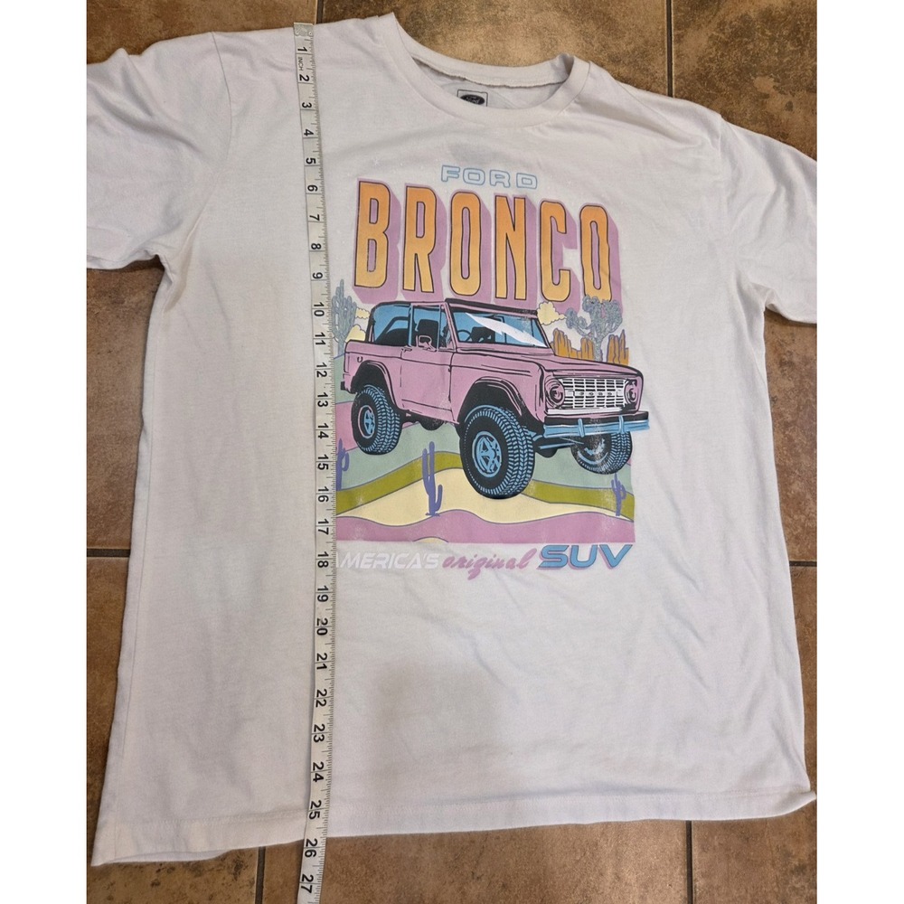 Ford Official Licensed Product Bronco 4-Wheel Drive Vintage Tee Pink -2XL - Picture 5 of 7